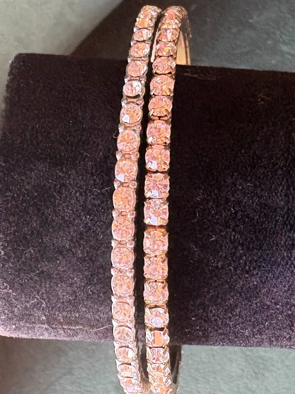 Two Rhinestone Bangles